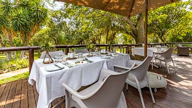 Garden Deck | Phelwana Game Lodge